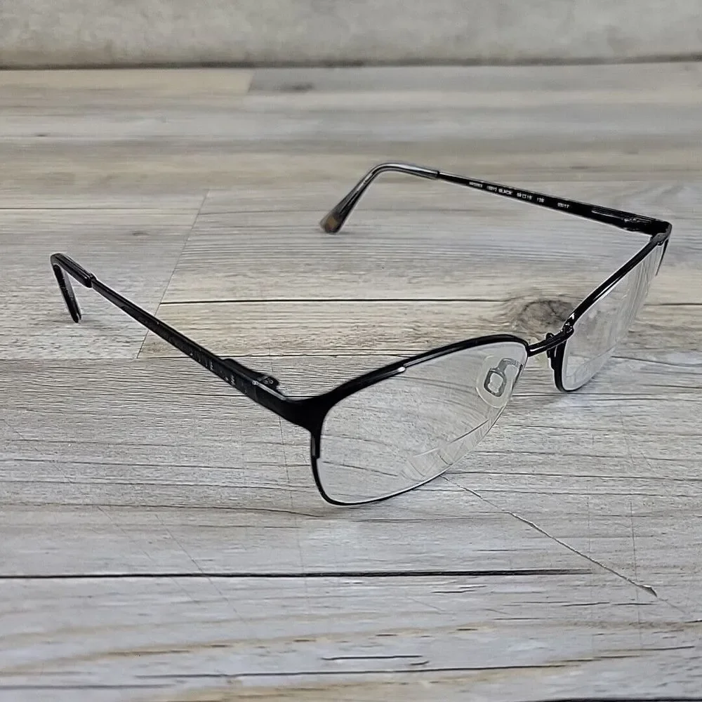Anne Klein AK5053 001 Eyeglasses Black Metal‎ Square 54-15 135 Frames Only